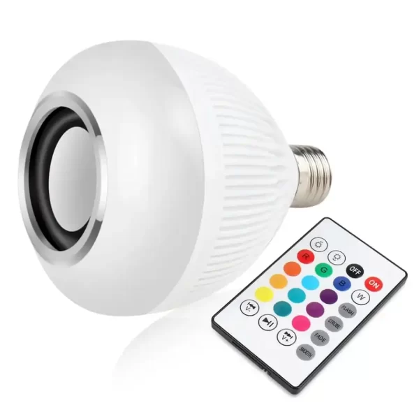 Lampada Bluetooth Led Caixa De Som Com Controle Remoto 12W Rgb Luz Colorida Balada - Image 3